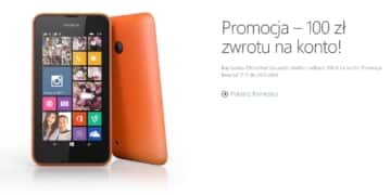 Nokia Lumia 530 o 100 złotych taniej